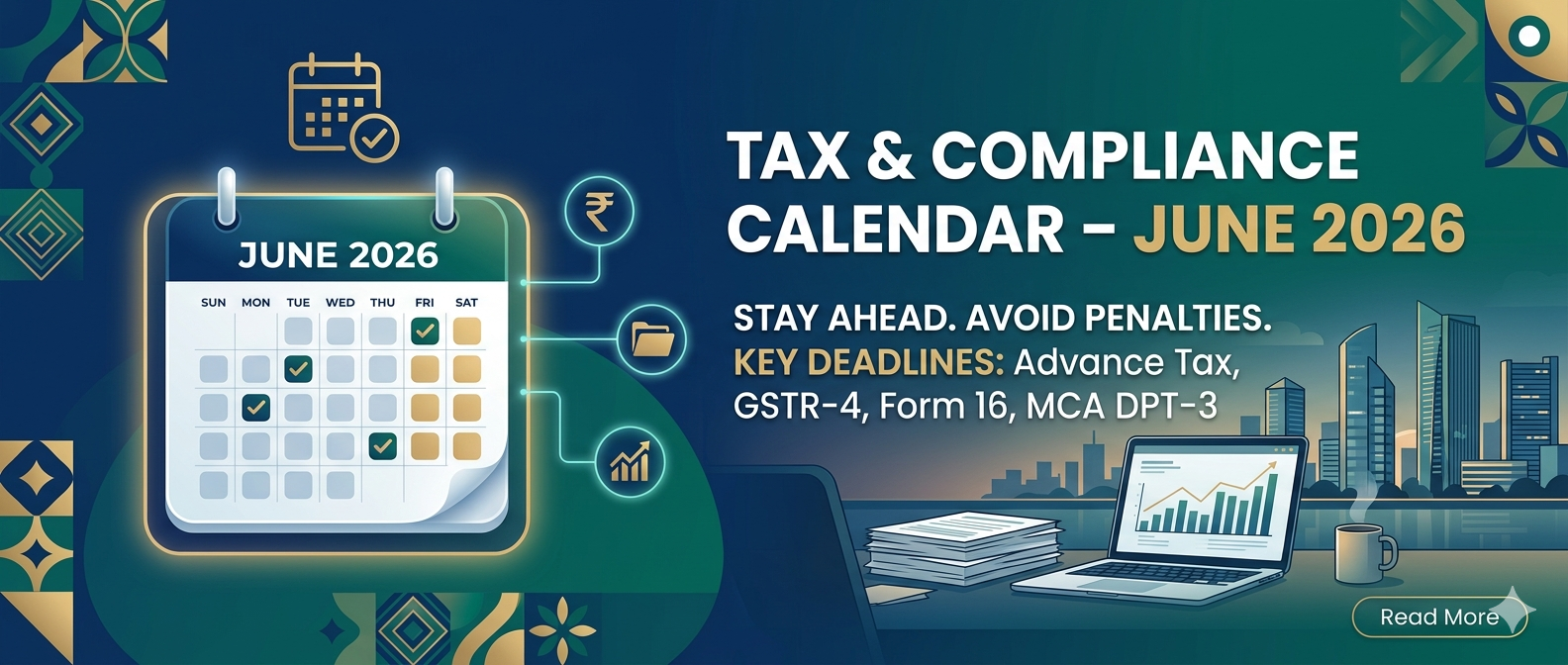 📅 TAX & COMPLIANCE CALENDAR – JUNE 2026